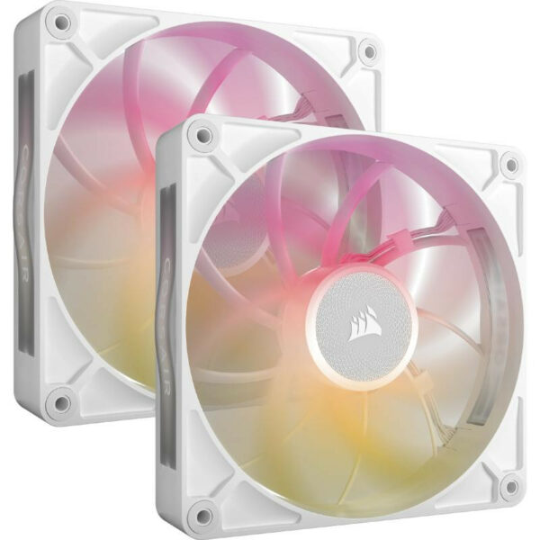 Corsair Kit de démarrage ventilateurs iCUE LINK RX140 RGB Max White Dual Fan – Image 2