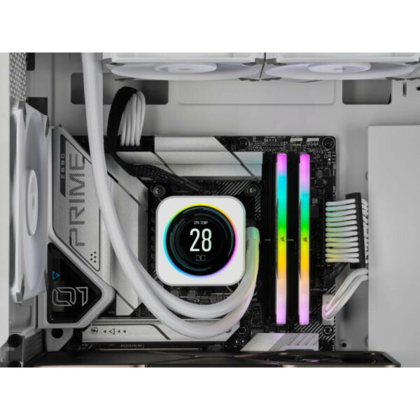 Corsair Vengeance RGB CMH32GX5M2B6000C40W RAM 32 Go 2 x 16 Go DDR5 6000 MHz – Image 2