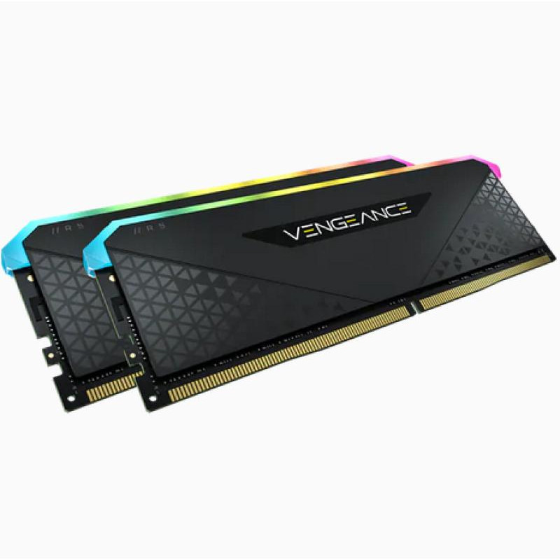 CORSAIR Vengeance RGB RS - DDR4 - kit - 16 Go: 2 x 8 Go - DIMM 288 broches - 3200 MHz / PC4-25600 - mémoire sans tampon