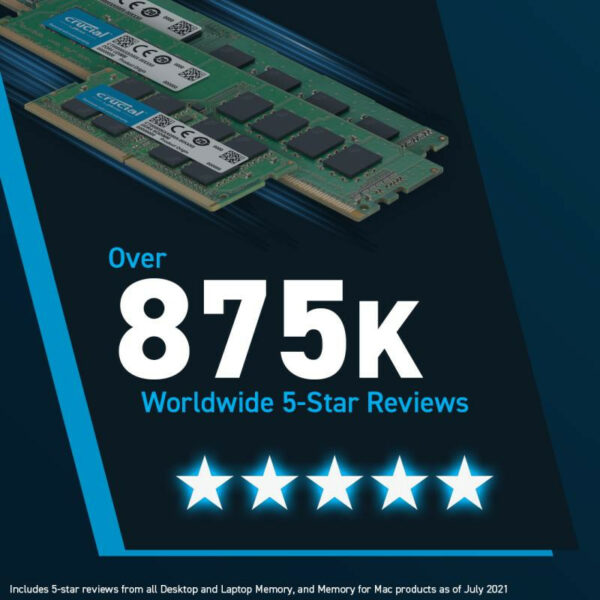 Crucial - DDR5 - kit - 32 Go: 2 x 16 Go - DIMM 288 broches - 4800 MHz / PC5-38400 - mémoire sans tampon