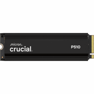 CRUCIAL P510 1TB PCIe Gen5 NVMe 2280 M.2 SSD with heatsink