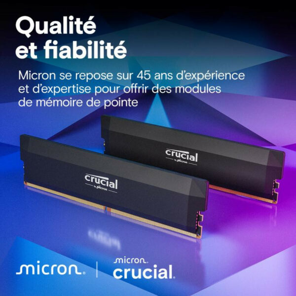CRUCIAL PRO DIMM 64G (2x32G) DDR5-6000 – Image 6
