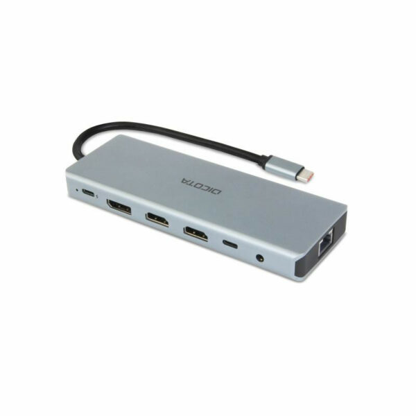 DICOTA D32065 hub & concentrateur USB 3.2 Gen 1 (3.1 Gen 1) Type-C Argent – Image 2