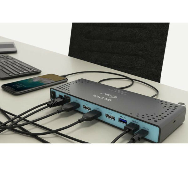 DICOTA D31952 station d'accueil Avec fil USB Type-C Noir – Image 5