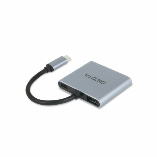 DICOTA D32063 station d'accueil Tablette/Smartphone/ordinateur portable Argent – Image 2