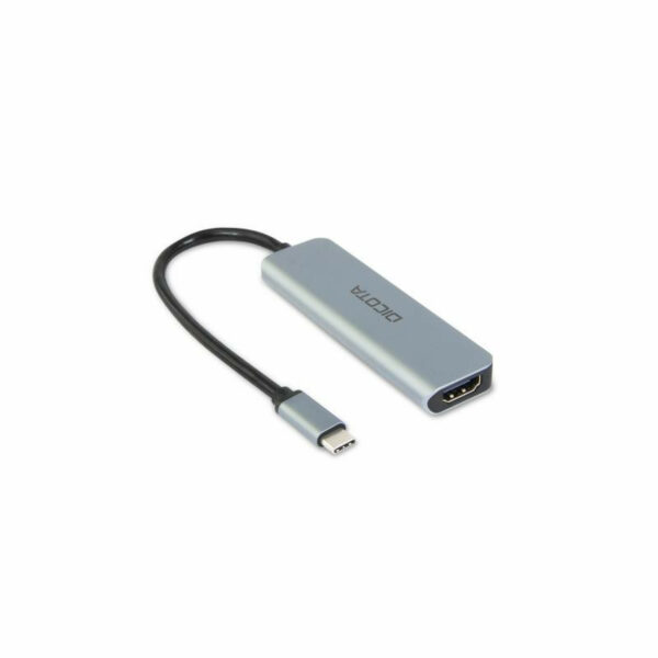 DICOTA D32060 hub & concentrateur USB Type-C Argent – Image 2