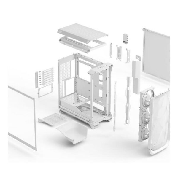 FRACTAL Meshify 3 Ambience Pro RGB White TG Clear Tint – Image 13