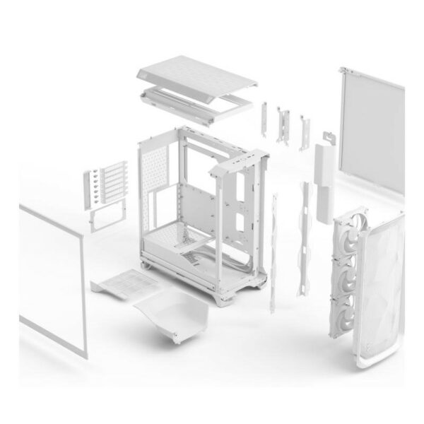 FRACTAL Meshify 3 White TG Clear Tint – Image 14