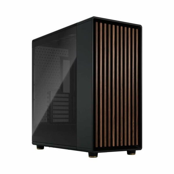 Fractal Design FD-C-NOR1X-02 unité centrale Mid Tower Noir, Charbon de bois