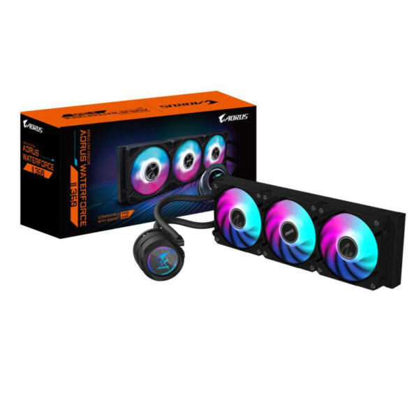 GIGABYTE AIO AORUS WATERFORCE II 360 - 3 ventilateurs ARGB 120 mm