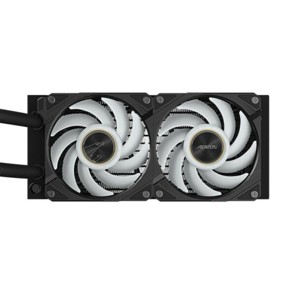GIGABYTE AIO AORUS WATERFORCE X II 240 - 2 ventilateurs ARGB 120 mm, écran LCD couleur complet – Image 2