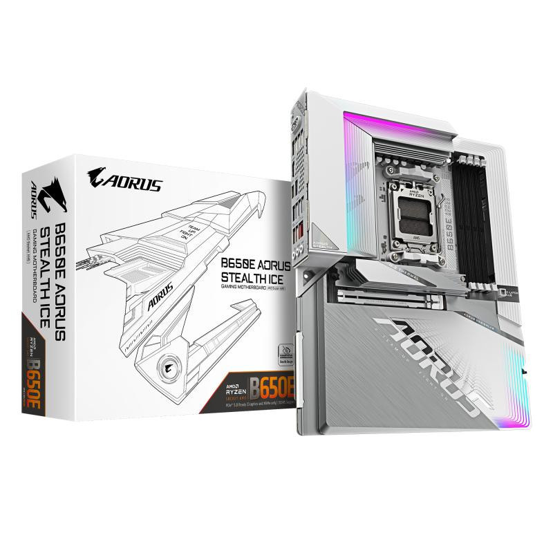 GIGABYTE B650E AORUS STEALTH ICE - Prend en charge les processeurs