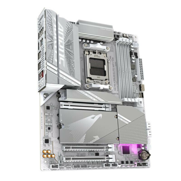 GIGABYTE Carte mère X870 A ELITE WF7 ICE - Prend en charge les processeurs – Image 3