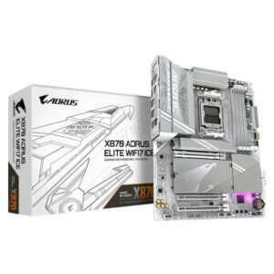 GIGABYTE Carte mère X870 A ELITE WF7 ICE - Prend en charge les processeurs
