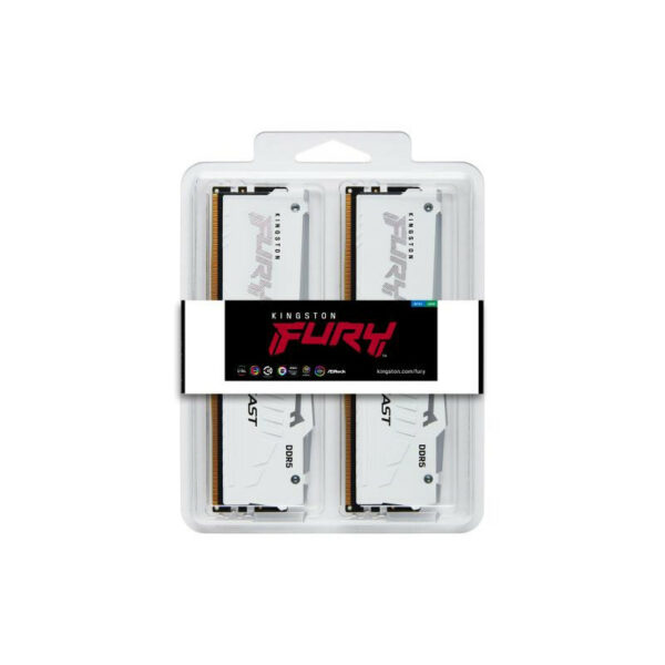 Kingston Technology FURY 32 Go 5600 MT/s DDR5 CL36 DIMM (Kits de 2) Beast White RGB EXPO – Image 5