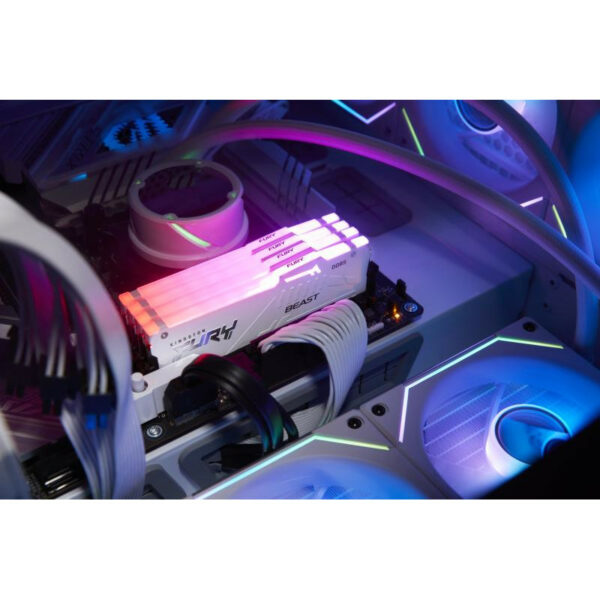 Kingston Technology FURY 32 Go 5600 MT/s DDR5 CL36 DIMM (Kits de 2) Beast White RGB EXPO – Image 8