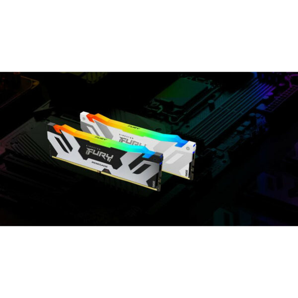 KINGSTON 32G (2x16G) D5 6400Mhz FURY Renegade RGB White*KF564C32RWAK2-32 – Image 6