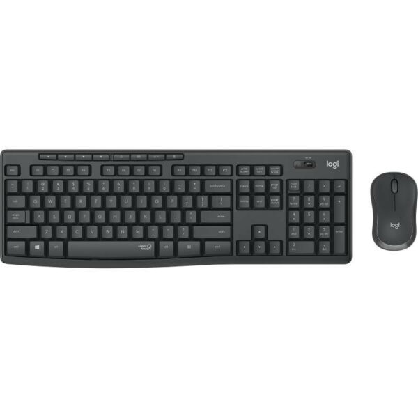 Logitech MK295 Silent Wireless Combo clavier Souris incluse Bureau RF sans fil AZERTY Français Graphite