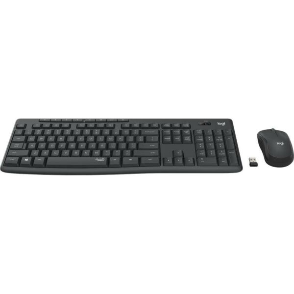 Logitech MK295 Silent Wireless Combo clavier Souris incluse Bureau RF sans fil AZERTY Français Graphite – Image 2
