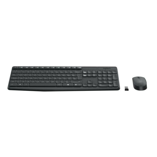 Logitech MK235 clavier Souris incluse Universel USB AZERTY Français Gris – Image 3