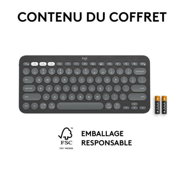 Logitech Pebble Keys 2 K380s Noir – Image 11