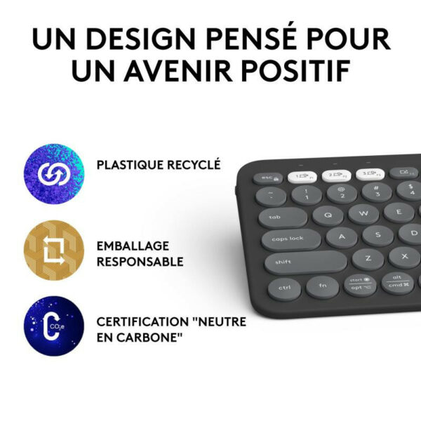 Logitech Pebble Keys 2 K380s Noir – Image 12