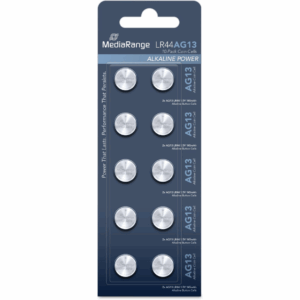 Pack de 10 piles boutons 1,5V (LR44)
