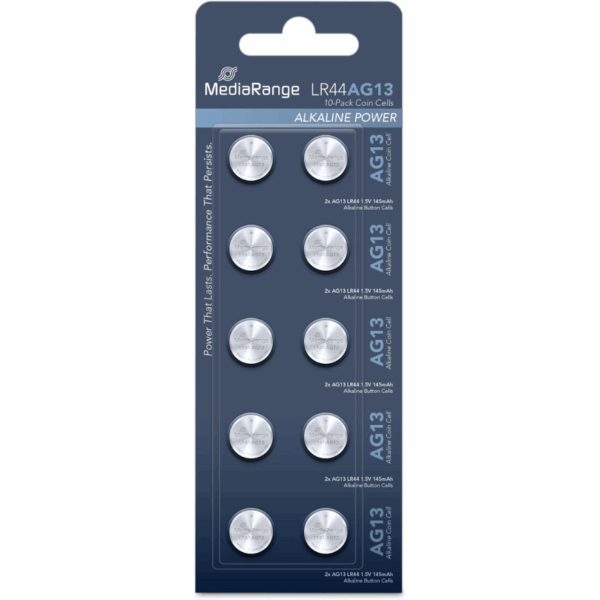 Pack de 10 piles boutons 1,5V (LR44)