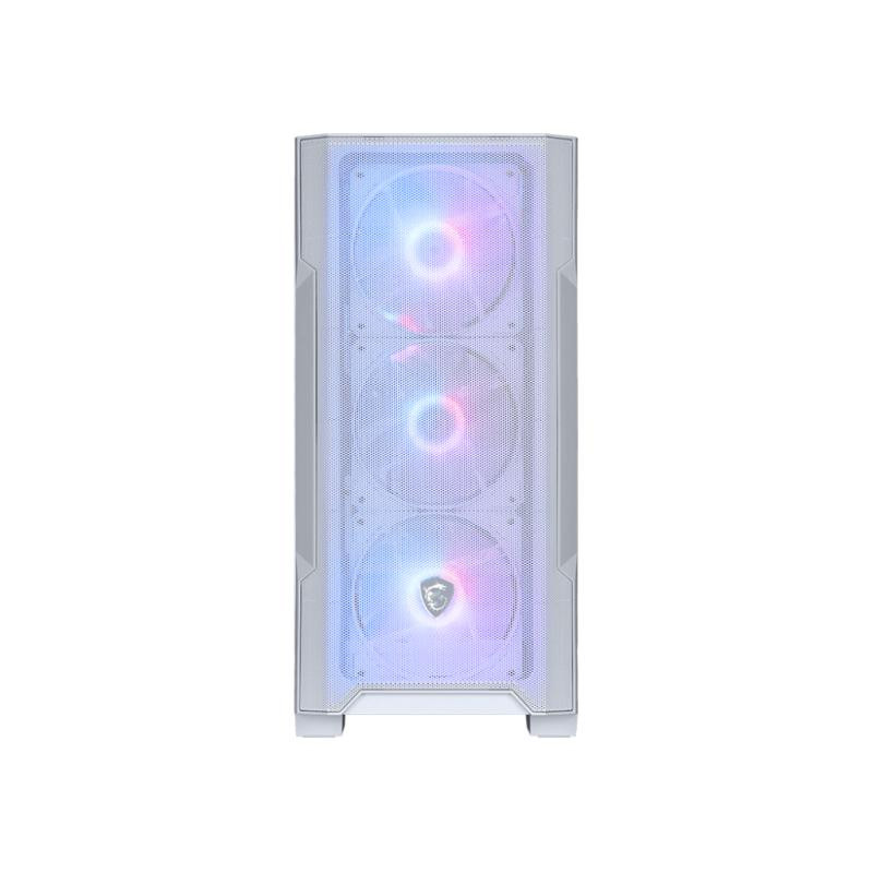 MSI MAG FORGE M100R Mid Tower Transparent, Blanc