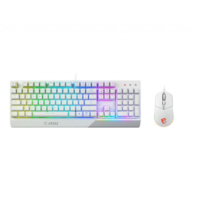 MSI Vigor GK30 combo - ensemble clavier et souris - Français - blanc