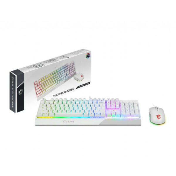 MSI Vigor GK30 combo - ensemble clavier et souris - Français - blanc – Image 5