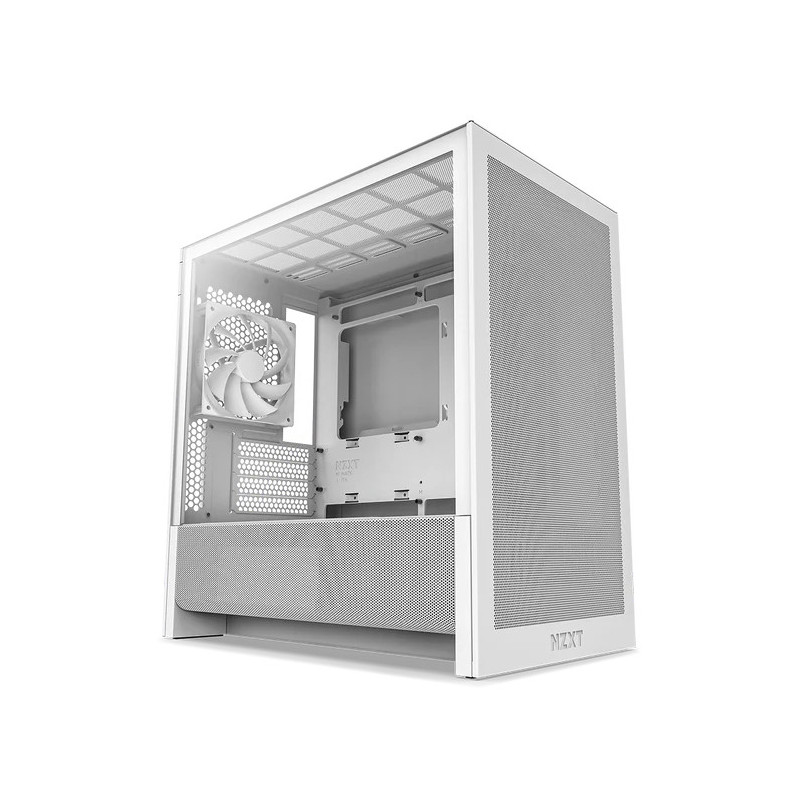 NZXT H3 Flow (2025) micro-ATX Mid-tower Case - All White Color