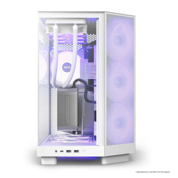 NZXT H6 Air Flow Mid Tower Blanc – Image 2