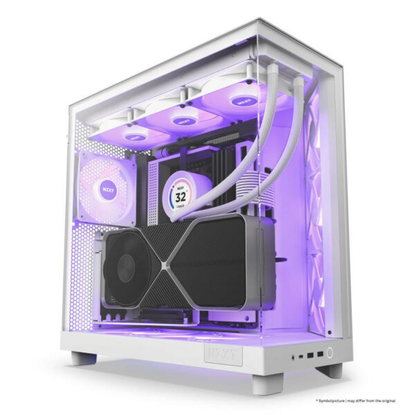 NZXT H6 Air Flow Mid Tower Blanc – Image 4