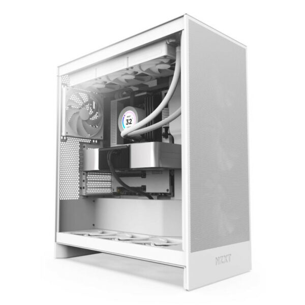 NZXT H7 Flow Mid Tower Blanc