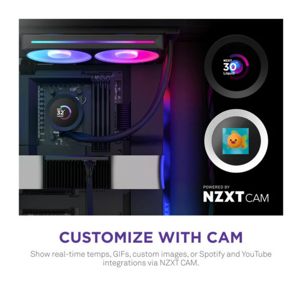 NZXT Kraken 240 RGB V2 - 240mm AIO (Black) – Image 5