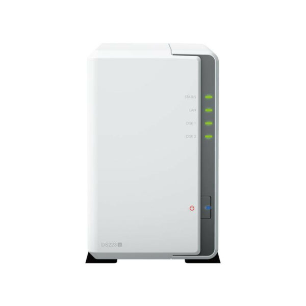 Synology DiskStation DS223J NAS Bureau Realtek RTD1619B 1 Go DDR4 Blanc