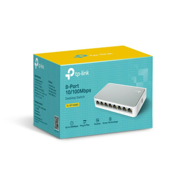 TP-Link TL-SF1008D Non-géré Fast Ethernet (10/100) Blanc – Image 2