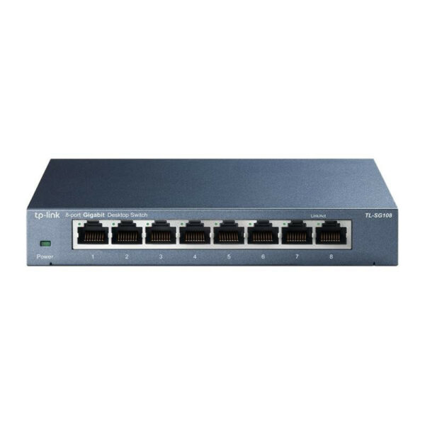 TP-Link TL-SG108 Non-géré Gigabit Ethernet (10/100/1000) Noir – Image 2