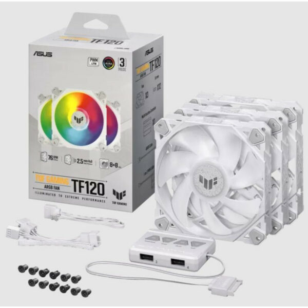 TUF GAMING TF120 ARGB WHITE EDITION 3IN1 – Image 3